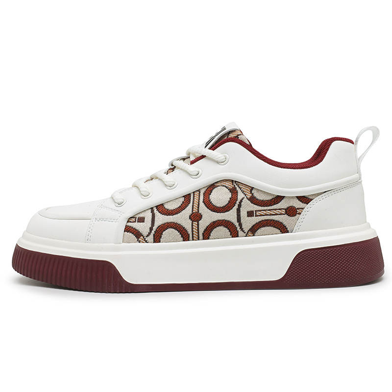 ENRICO COVERI Microfiber Leather Slip Resistant Cushioning Abrasion Resistant Breathable Low top Skateboard Shoes Men's