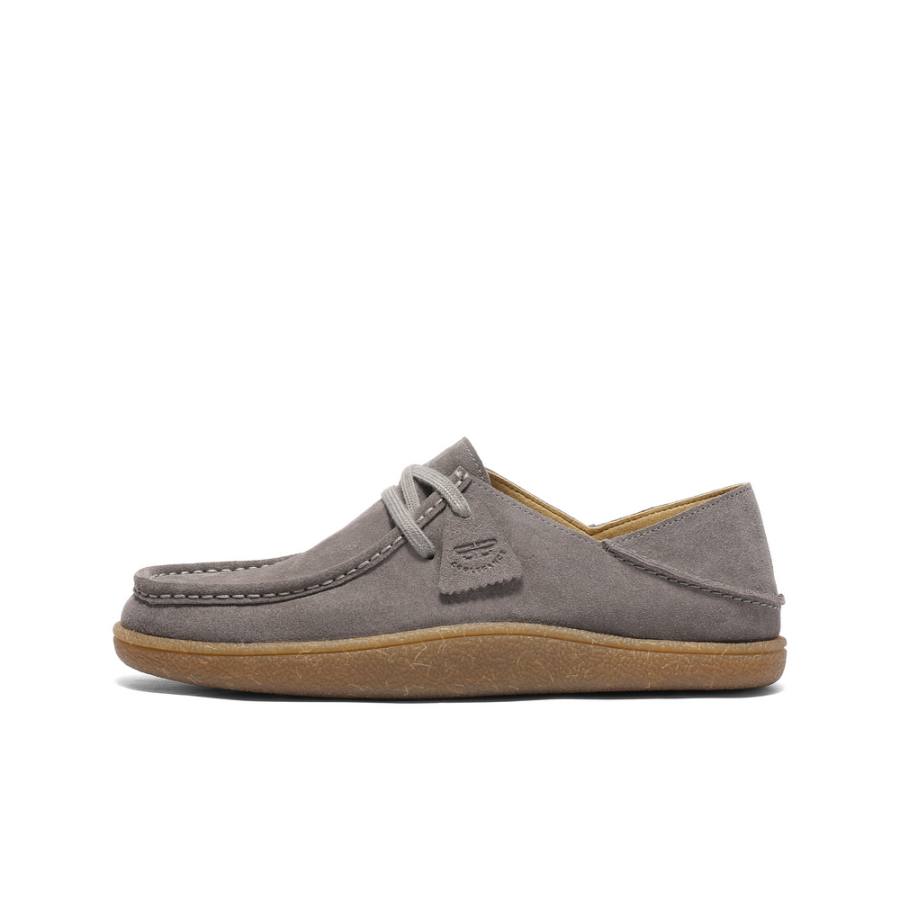 BELLE Casual Leather Shoes Men's Low Top Gray/Brown
