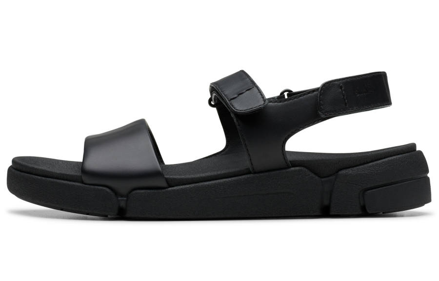Clarks Sheepskin Beach Sandals Women's Black