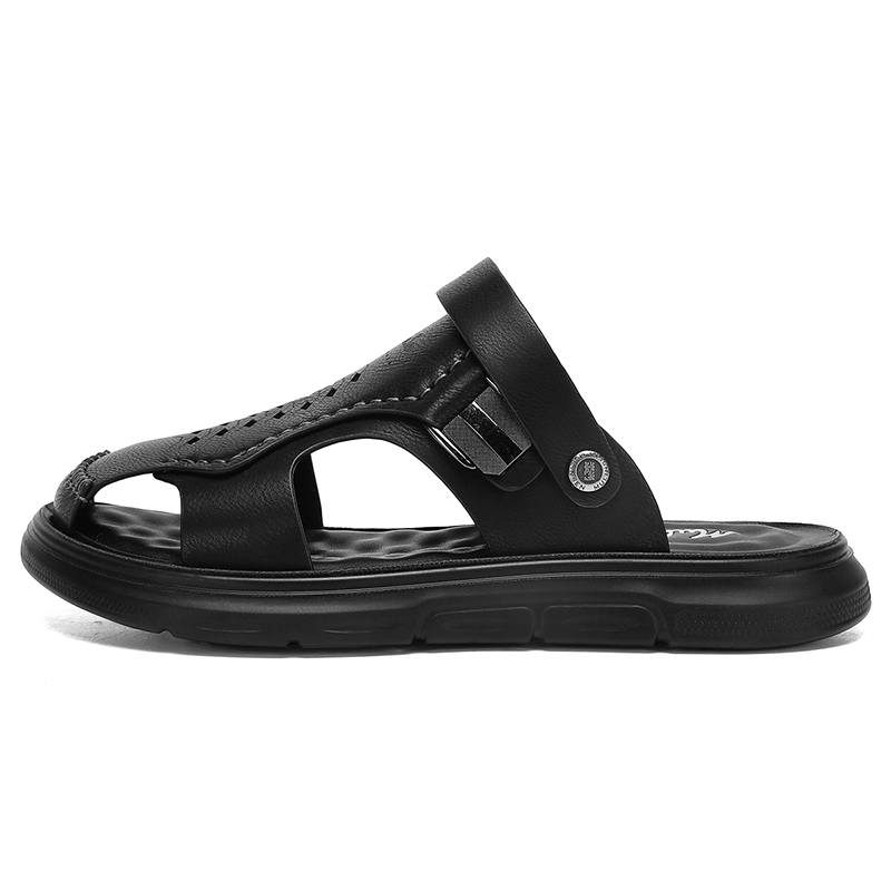 Mulinsen Abrasion Resistant Closed Toe Slippers Men's
