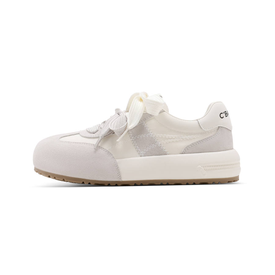 C°BANNER Casual Shoes Women's Low Top Beige/Purple