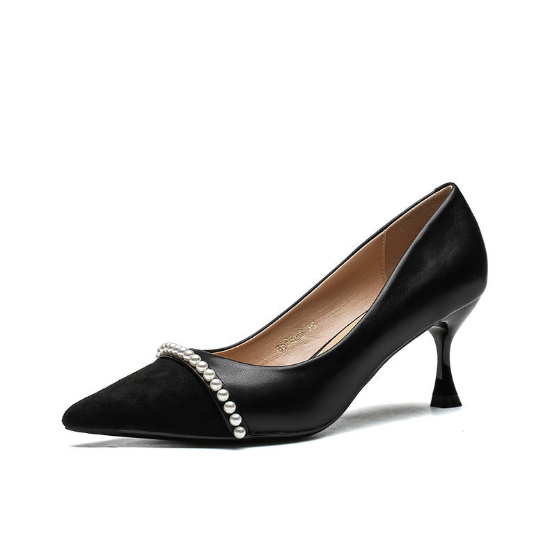 HKCP Pu Slim Heel High Heels 6.5cm Women's