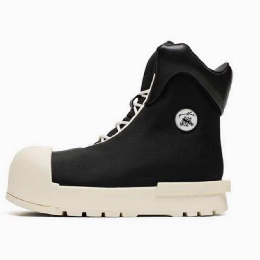 LUNMADENG LUNMADENG Cow Split Leather Short Combat Boots Men's
