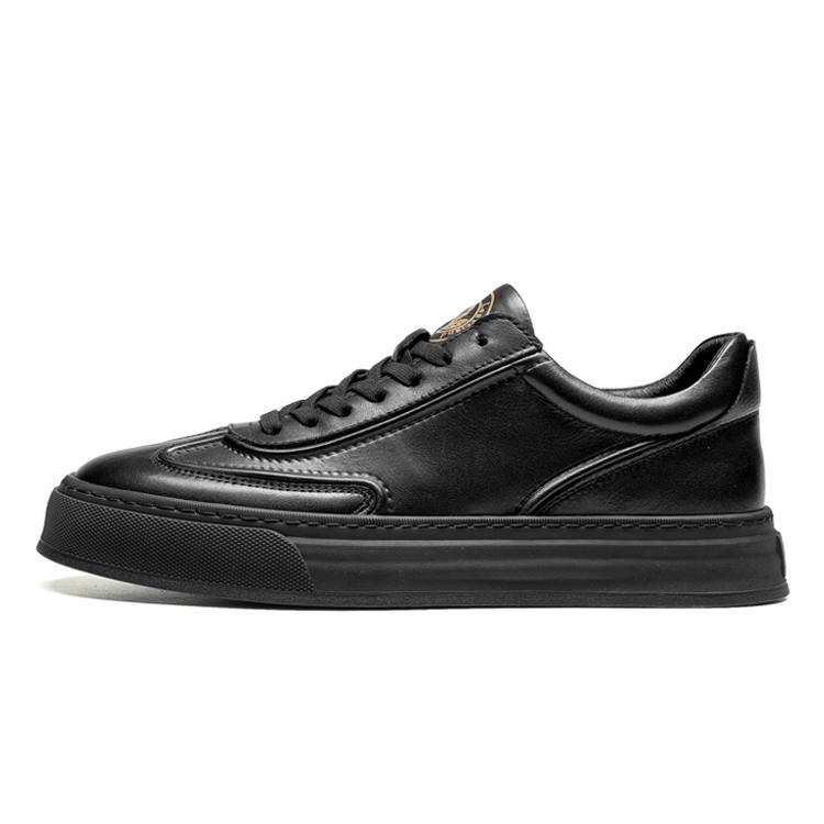 LEAVELAND Cow Leather Low top Skateboard Shoes Men's
