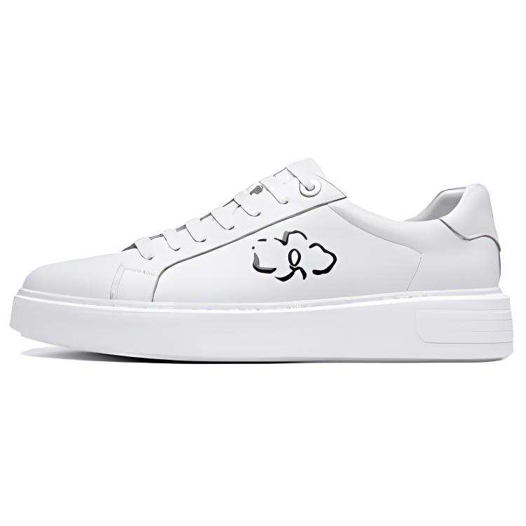 ROBERTA DI CAMERINO Cow Leather Low top Skateboard Shoes Men's White