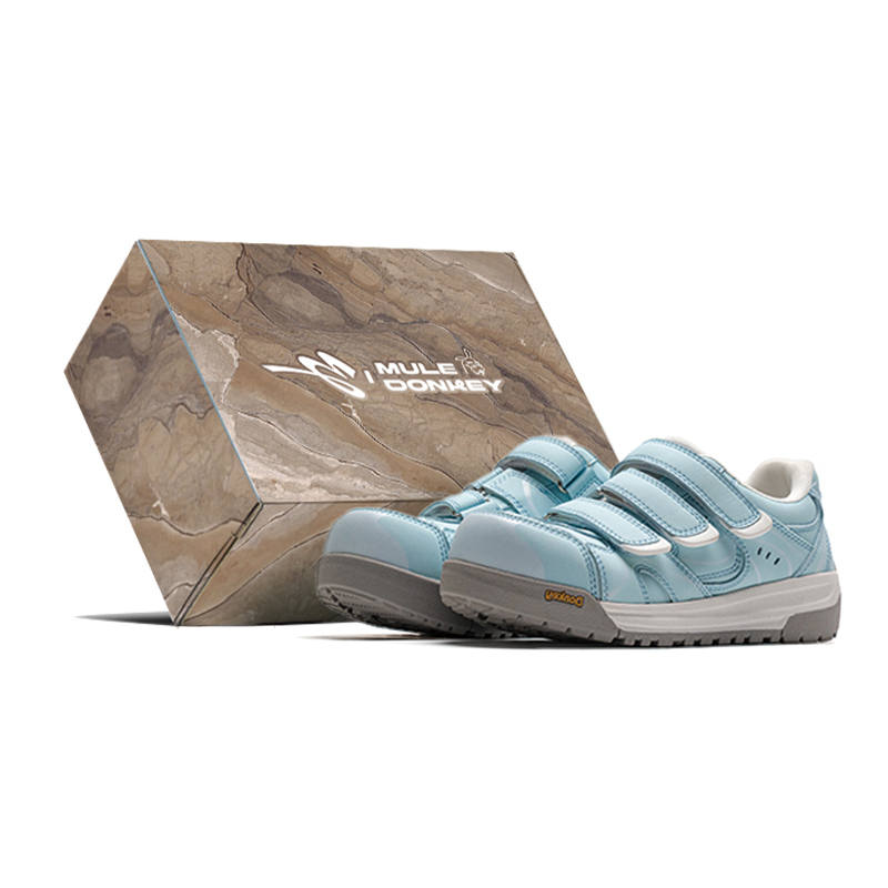Mule Donkey Pu Lightweight Low top Skateboard Shoes Unisex Baby Blue Box Included