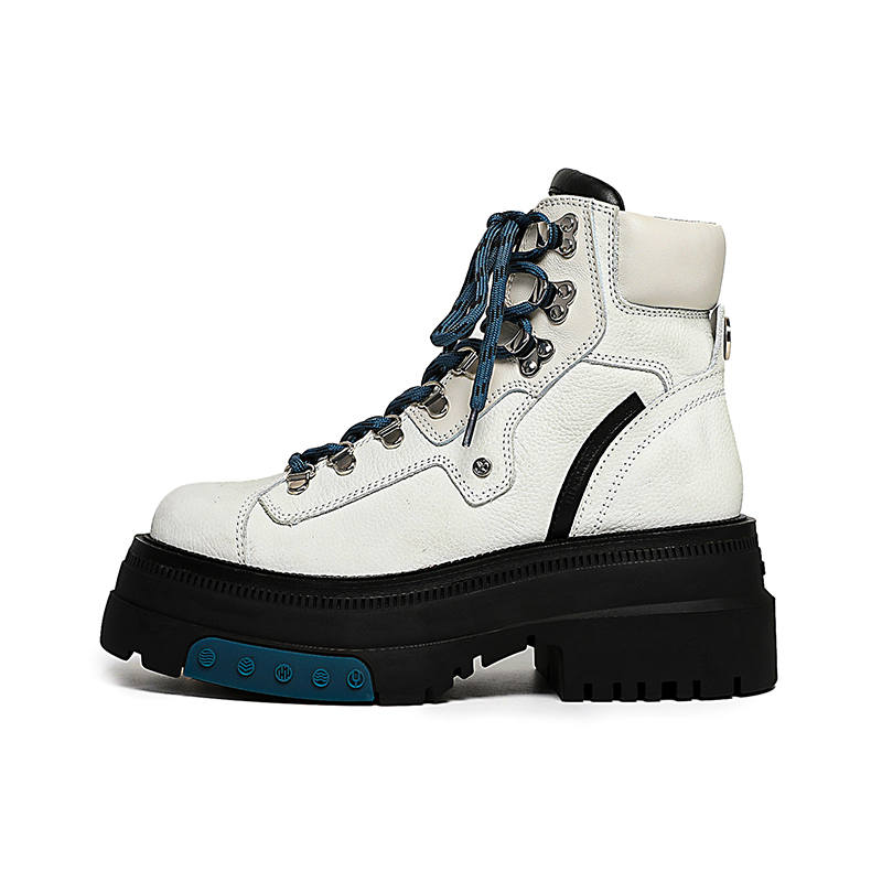 BLOCCO5 BLOCCO5 Short Combat Boots High Heel Women's White