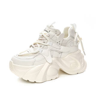 Shangjinni Lightweight Height Increasing Lightweight Height Increasing Mid top Chunky Sneakers Women's