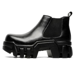 PAVEA Pu Short Chelsea Boots Men's Black