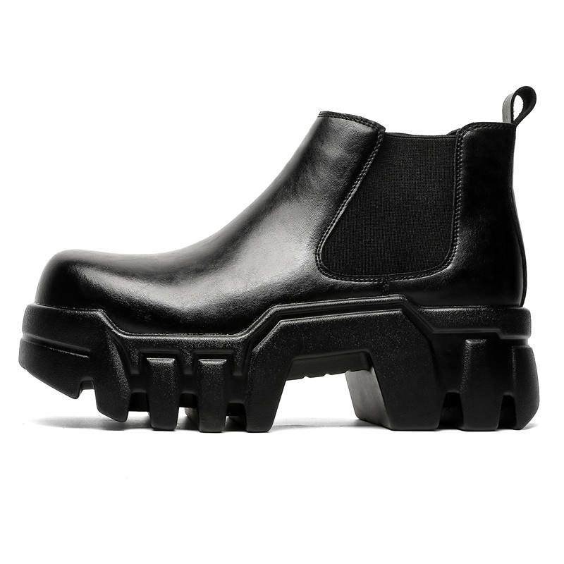 PAVEA PAVEA Pu Short Chelsea Boots Men's Black