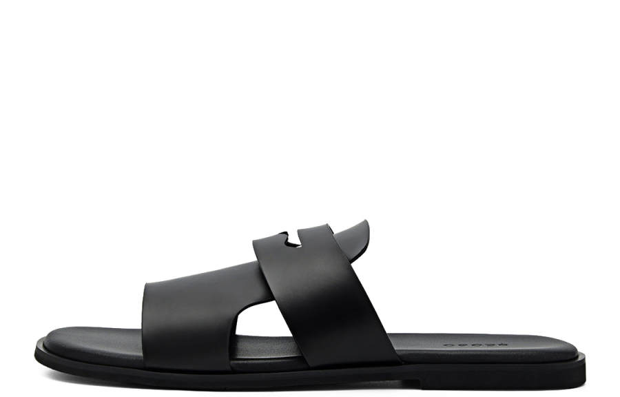 PEDRO PEDRO Slide Slippers Men's Black/Dark Blue