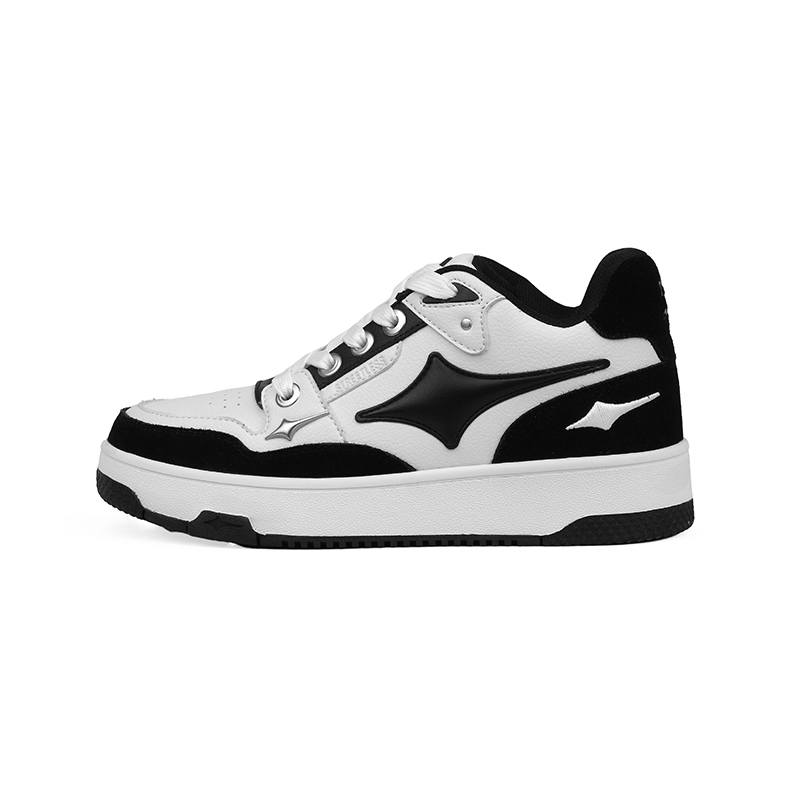 STREETLESS Low top Skateboard Shoes Unisex Black White