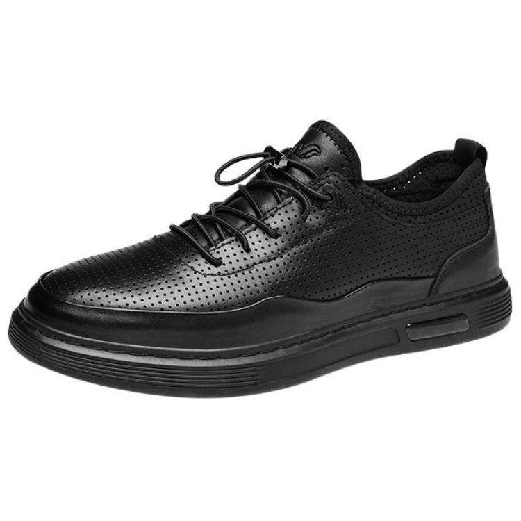 Rich Birds Cow Leather Skeleton Breathable And Lightweight Low top Casual Shoes Men's Black