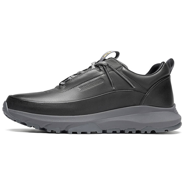 ROBERTA DI CAMERINO Cow Leather Height Increasing Rebound Casual Shoes Men's Gray