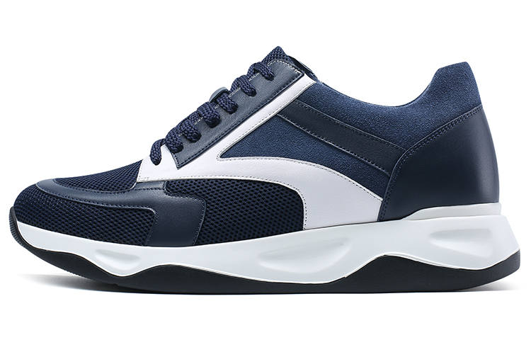 He Jinchang Low top Casual Shoes Men's Blue