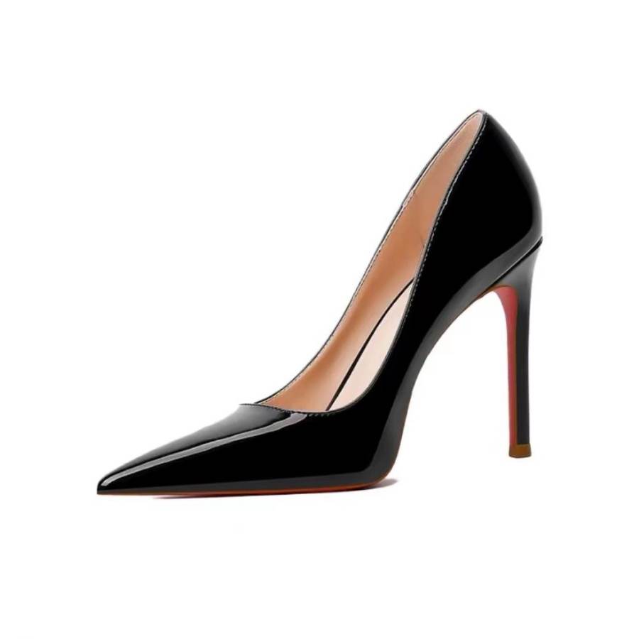 Alxnan High Heels Women's Black, Nude