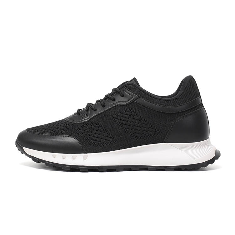 He Jinchang Microfiber Leather Abrasion Resistant Abrasion Resistant Casual Shoes Men's Chic Black