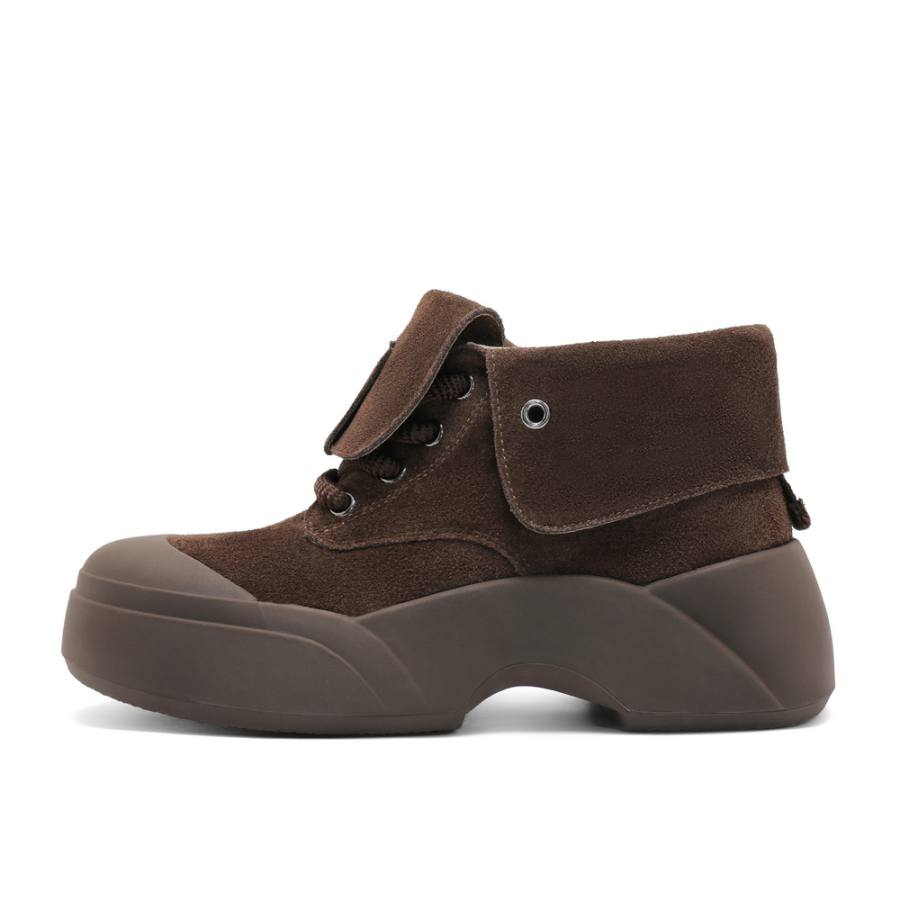 BELLE BELLE Cow Split Leather Ankle Boots 5.5cm Women's