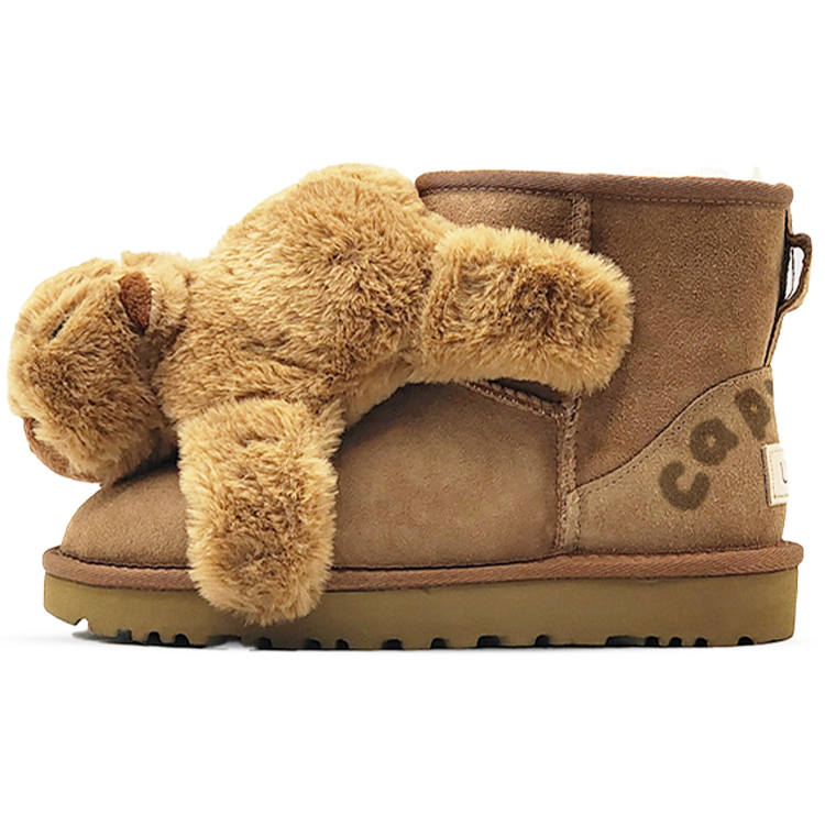 UGG CLASSIC MINI Capybara Thermal Abrasion Resistant Short Snow Boots Women's Umber