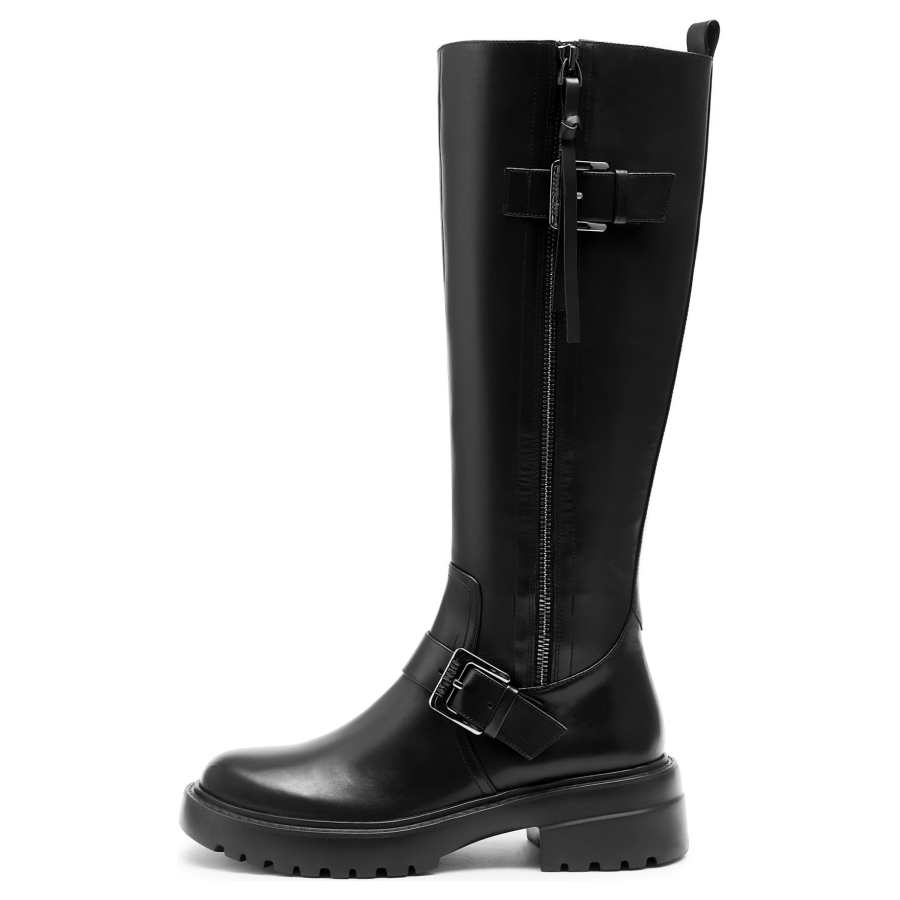 Joypeace Joypeace Cow Leather Knee high Boots 5.5cm Women's