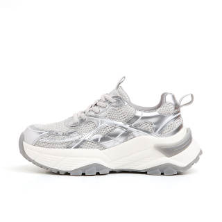 CHRISTINE SHEII Su Yinyin Chunky Sneakers Women's Space Silver