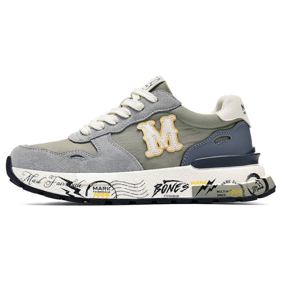 FAIRWHALE Pigskin Slip Resistant Abrasion Resistant Low top Casual Shoes Men's