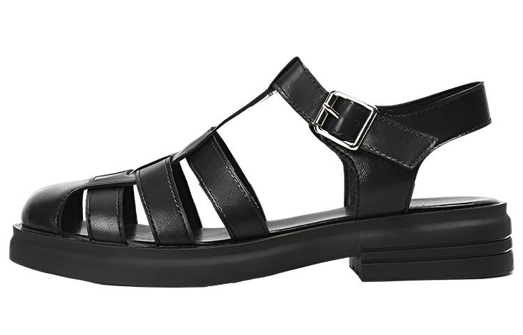 DAPHNE DAPHNE Roman Sandals Women's Black/Beige