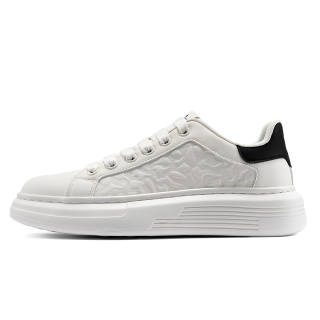 YULANGGONGWU Low top Skateboard Shoes Men's White Black