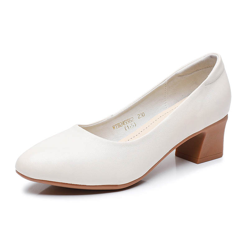 RED DRAGONFLY Cow Leather Comfortable Casual Shoes Women's White