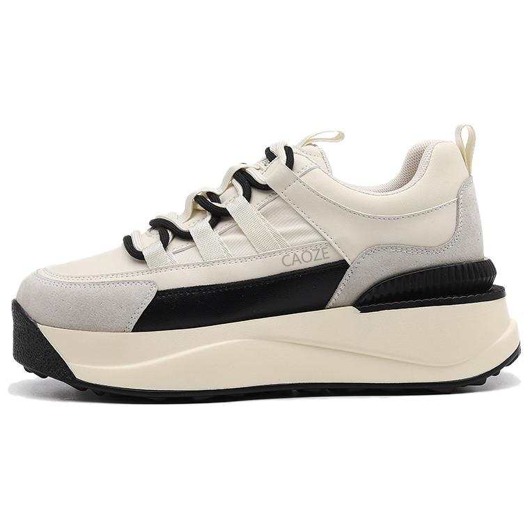 CAOZE Cow Split Leather Fashion Trend Low top Casual Shoes Women's