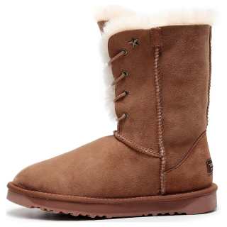 TASMAN AUS Sheepskin Thermal Coverage Crew Snow Boots 2cm Women's