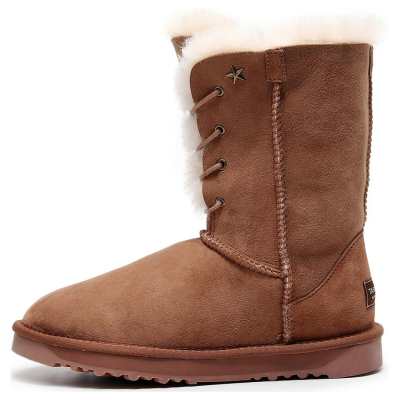 TASMAN AUS Sheepskin Thermal Coverage Crew Snow Boots 2cm Women's