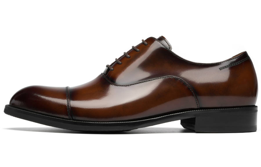 ROBERTA DI CAMERINO Leather Dress Shoes Men's Yellow Brown