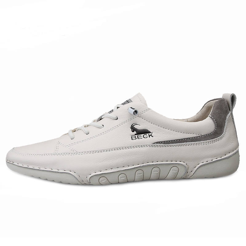 BECK Casual Shoes Men's Low Top Ecru/Black