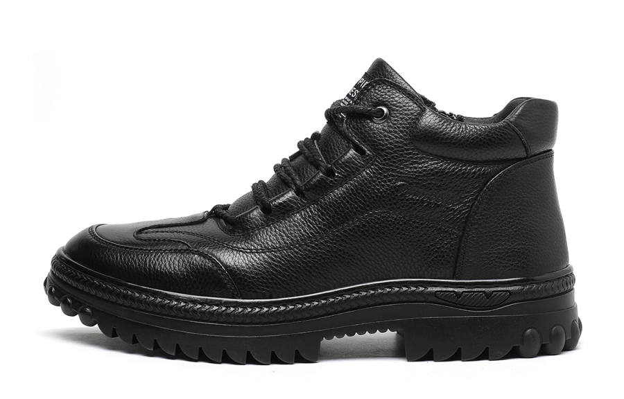 TRUMPPIPE TRUMPPIPE Cow Leather Ankle Boots 2.5cm Men's Black
