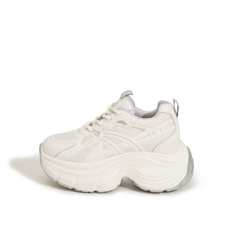 MILANLIANGE Cushioning Abrasion Resistant Height Increasing Low top Chunky Sneakers Women's