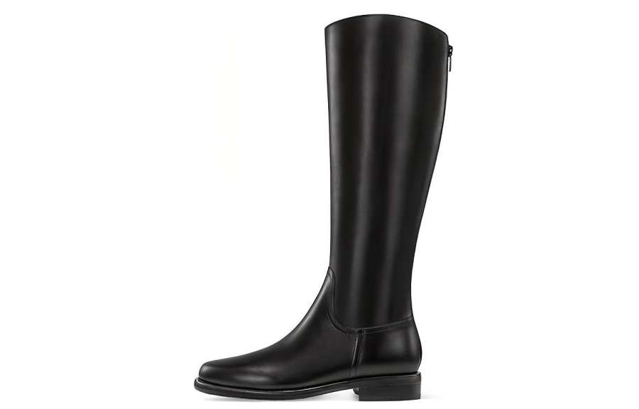 7or9 Black Knight Knee high Boots 3.5cm Women's Black