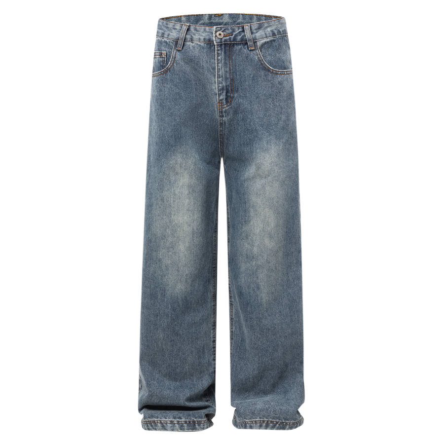 Jeep Jeans Unisex Blue Moderate Straight Fit Pants