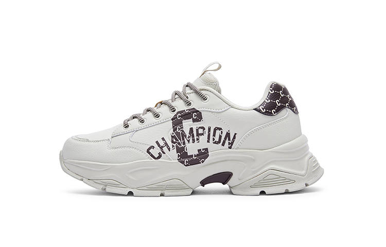 Champion Textile, Synthetic Leather Low top Chunky Sneakers Men's Light Khaki