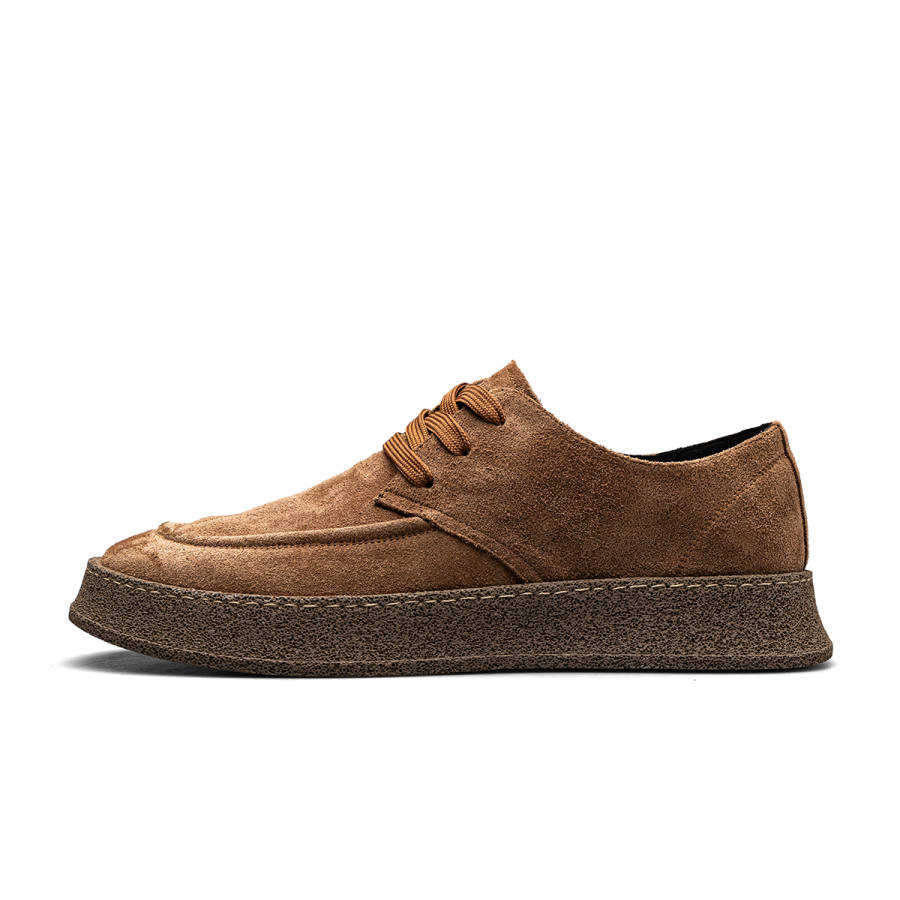 D:FUSE SCANDINAVIA D FUSE SCANDINAVIA Cow Split Leather Casual Shoes Men's Brown