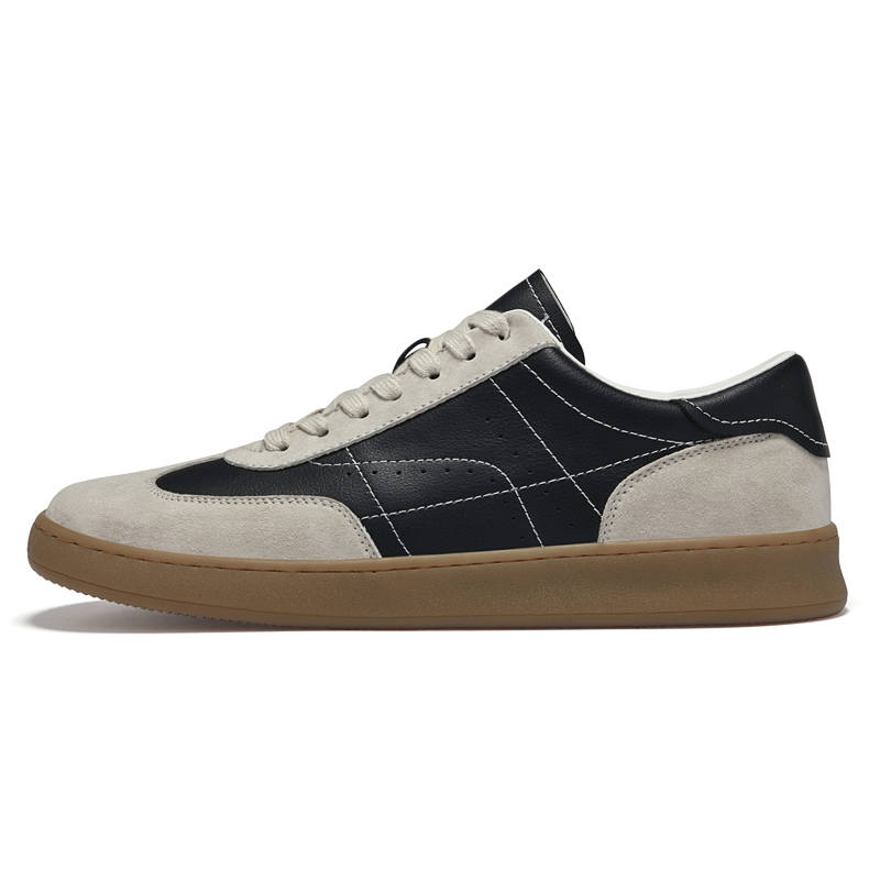 VAEL Cow Leather Slip Resistant Slip Resistant Low top Skateboard Shoes Men's