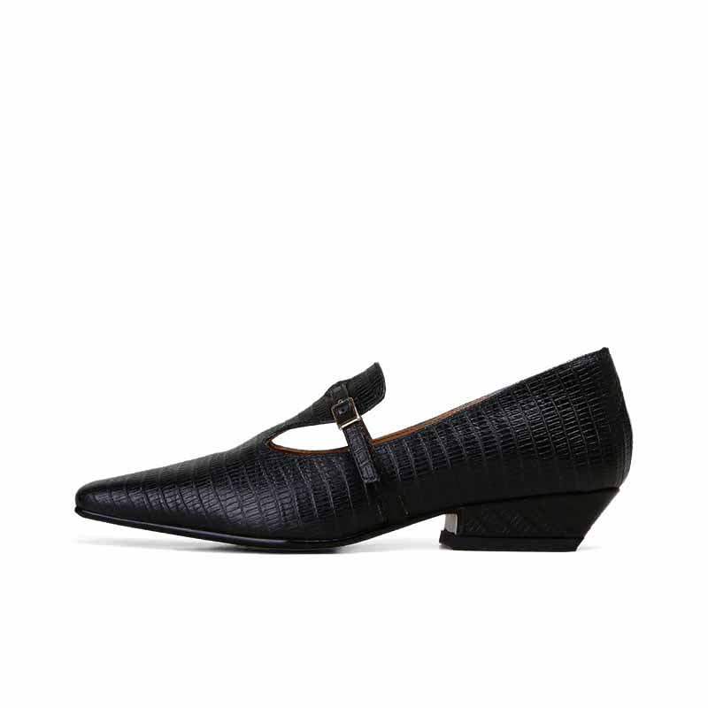 SHOEMAKER QUEEN Top Grain Cow Leather Mary Jane Shoes Women's