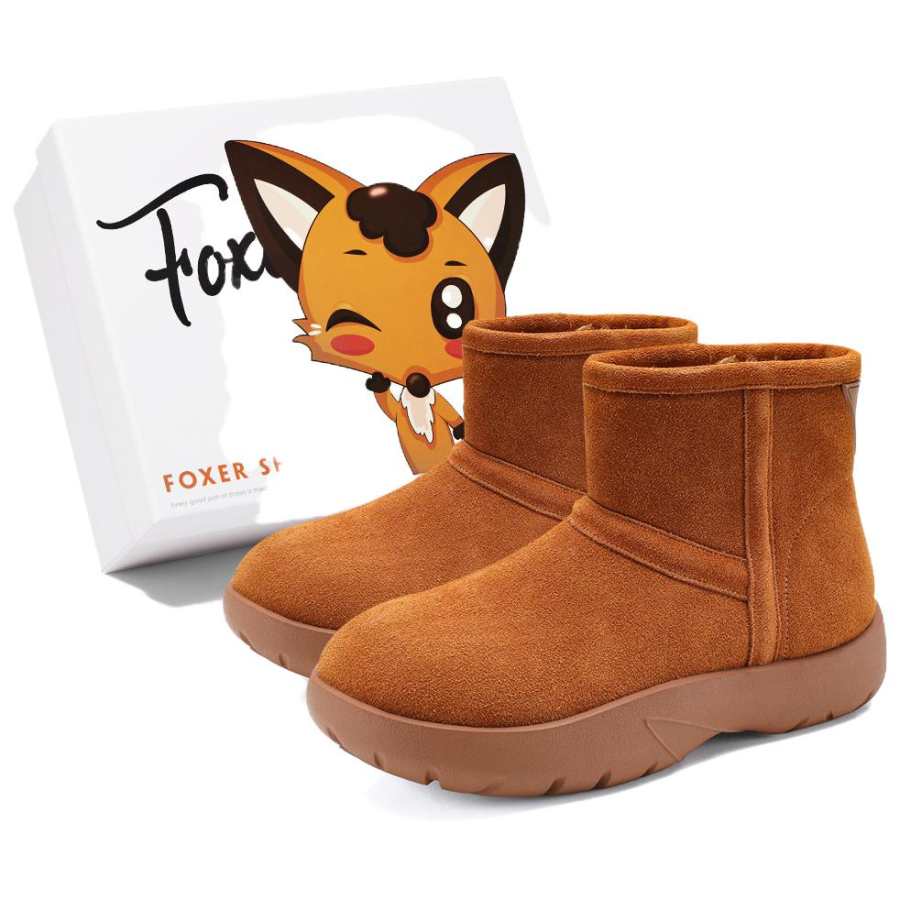 FOXER Cow Split Leather Abrasion Resistant Slip Resistant Abrasion Resistant Slip Resistant