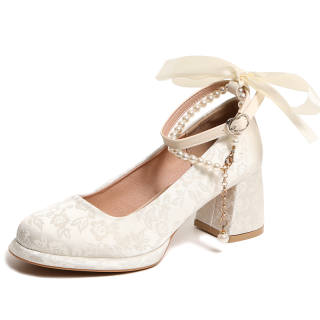EEueeczs Pu Chunky Heel High Heels Women's