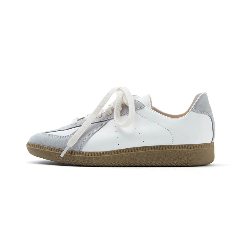 Marie Claire Cow Split Leather Low top Casual Shoes Women's Cardamom Gray White