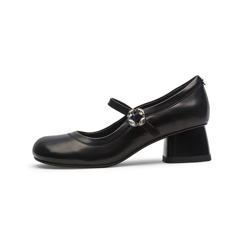 Coup De Foudre Cow Leather Mary Jane Shoes Women's
