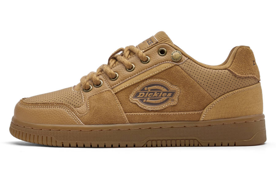 Dickies Low top Skateboard Shoes Men's Yellow Brown