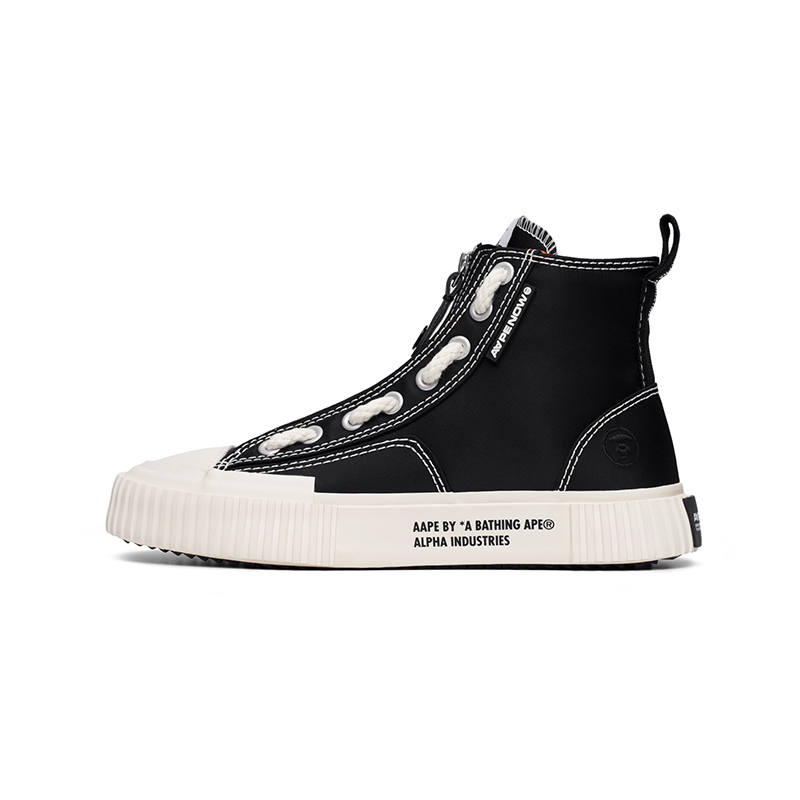Aape ALPHA INDUSTRIES x Aape Abrasion Resistant High top Canvas Shoes Men's Black