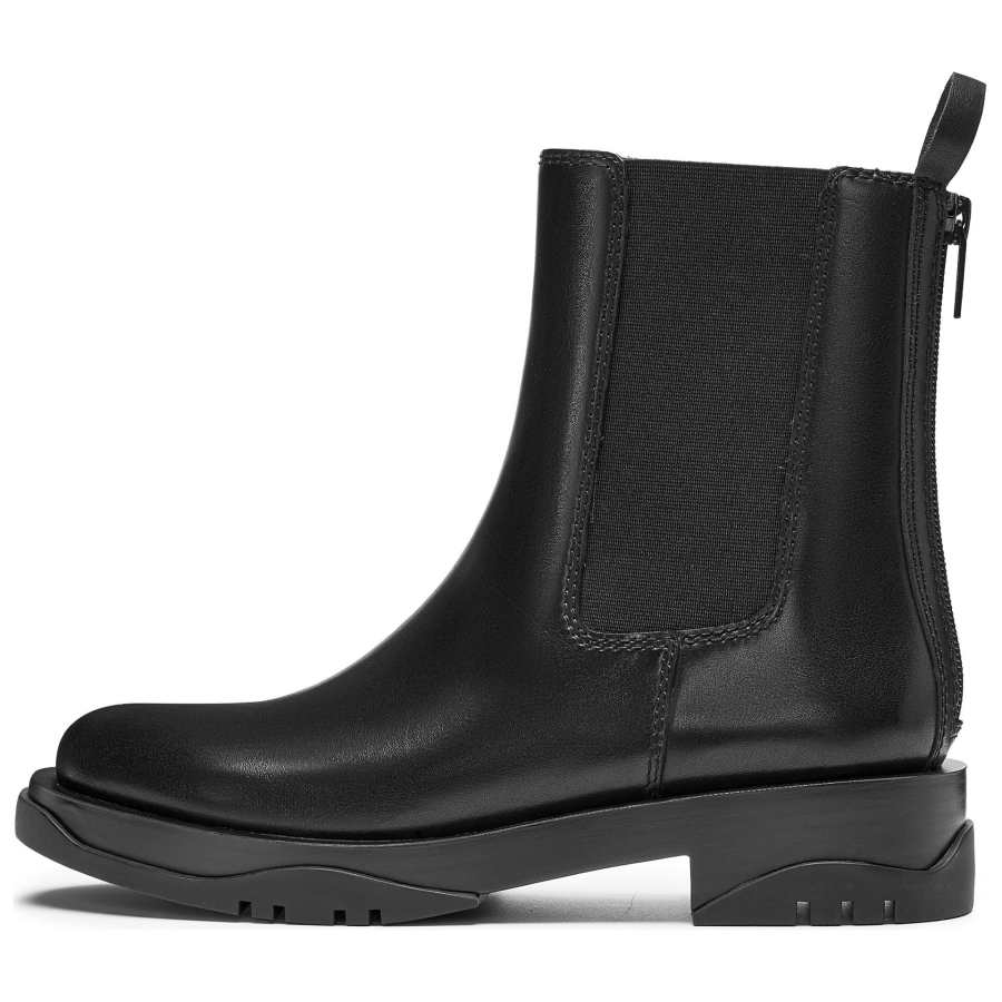 Staccato Wales Cow Leather Crew Chelsea Boots 4cm Women's