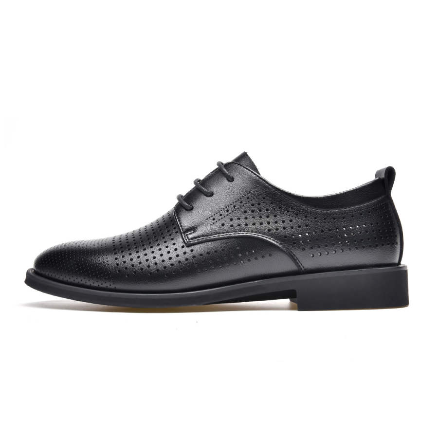 JOSINY Microfiber Leather Commute Dress Shoes Men's Black